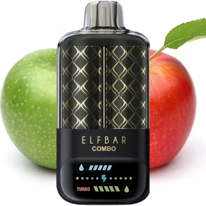 ELF BAR COMBO 25000 Puffs Disposable Vape Green Apple Double Apple Sisha