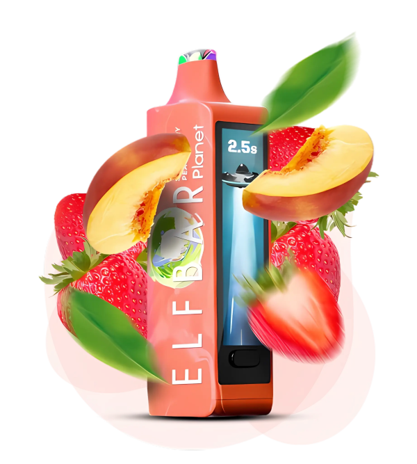 Elfbar Planet 25000 Puffs Disposable Vape Strawberry Peach