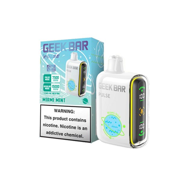 Geek Bar Pulse Miami Mint 15000 Puffs Disposable Vape