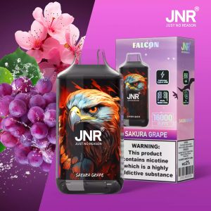 JNR Falcon 16000 Puffs Crystal Disposable Vape Sakura Grape