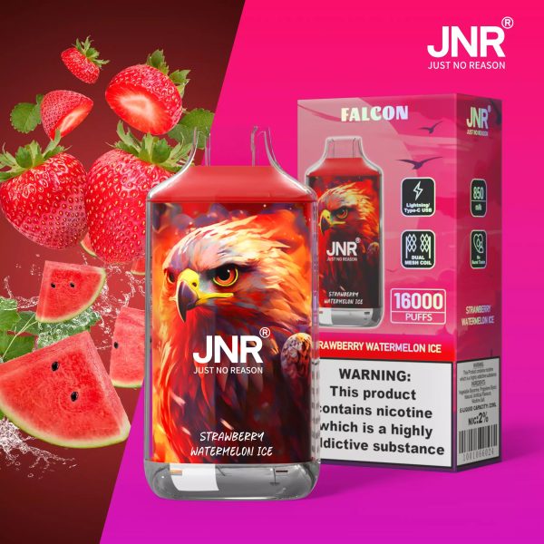 JNR Falcon 16000 Puffs Crystal Disposable Vape Strawberry Watermelon Ice