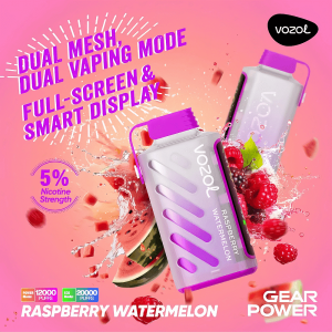 Vozol Gear Power 20K Puffs Disposable Vape Raspberry Watermelon