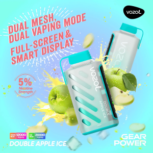 Vozol Gear Power 20000 Puffs Disposable Vape Double Apple Ice