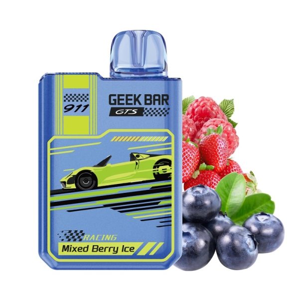 Geek Bar 911 GTS 18000 Puffs Disposable Vape Mixed Berry Ice