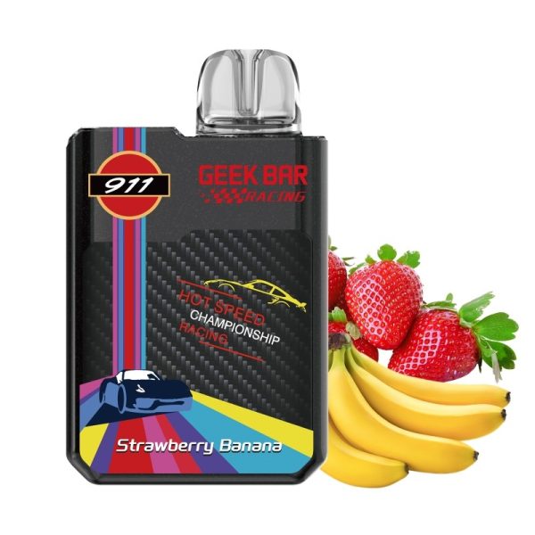 Geek Bar 911 GTS 18000 Puffs Disposable Vape Strawberry Banana